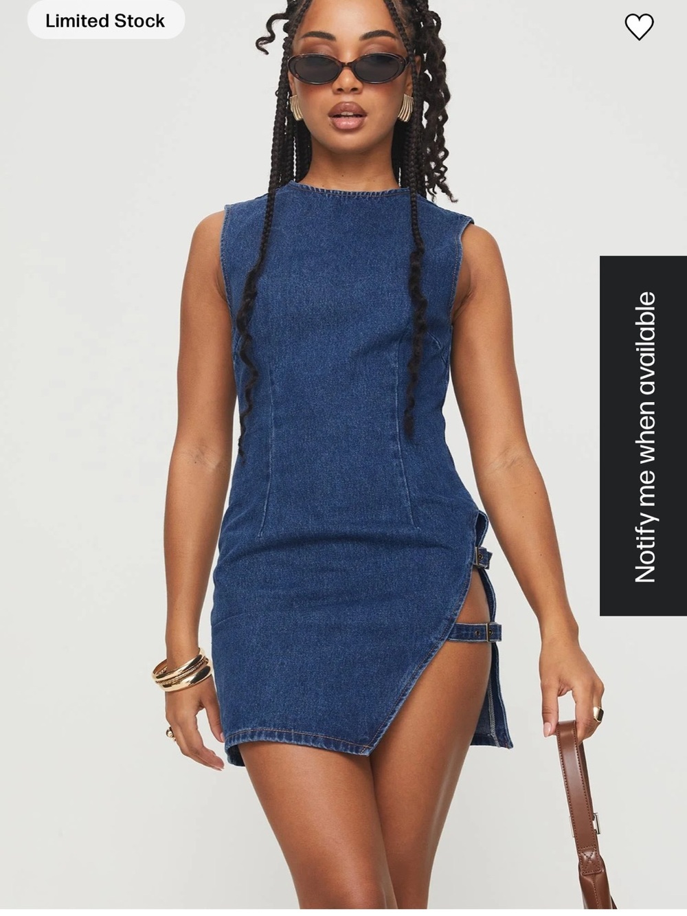 Princess Polly dark denim dress